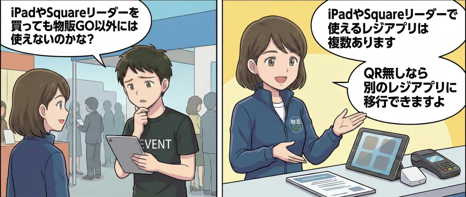 他のレジアプリも併用可能